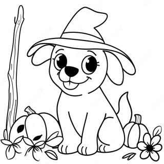 Halloween Dog Coloring Page 7324-5955