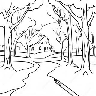 Snowy Day Coloring Pages