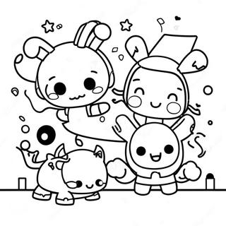 Cute Tokidoki Characters Coloring Page 73285-60500