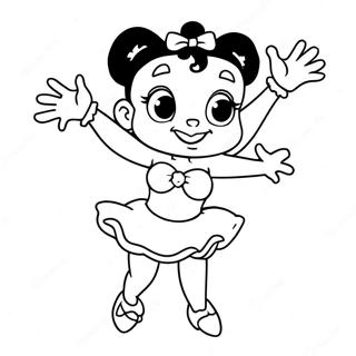 Betty Boop Dancing Coloring Page 732-586