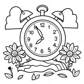 Spring Forward Coloring Pages