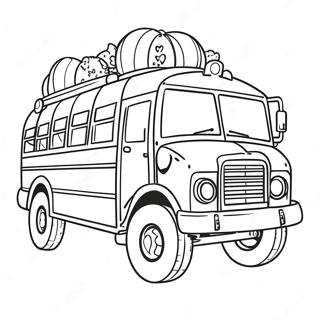 Fortnite Battle Bus Coloring Pages