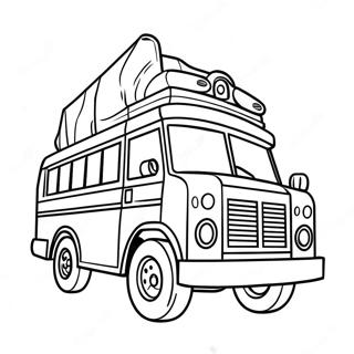 Fortnite Battle Bus Coloring Page 73314-60518