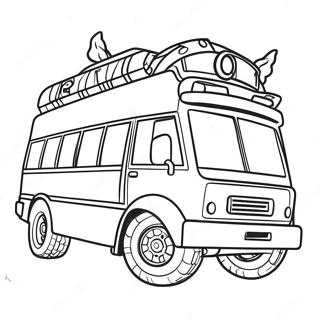 Fortnite Battle Bus Coloring Page 73314-60519