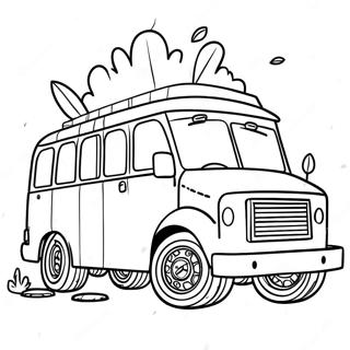 Epic Fortnite Battle Bus Adventure Coloring Page 73315-60525