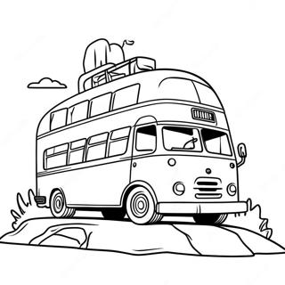 Epic Fortnite Battle Bus Adventure Coloring Page 73315-60526