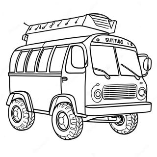 Epic Fortnite Battle Bus Adventure Coloring Page 73315-60528