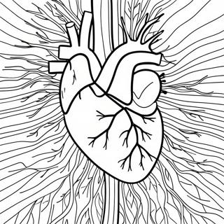 Circulatory System Sheet Coloring Pages