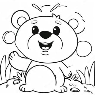 Happy Funshine Bear Coloring Page 73345-60549