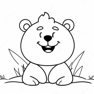 Happy Funshine Bear Coloring Page 73345-60551