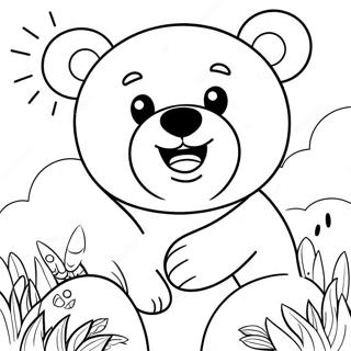 Happy Funshine Bear Coloring Page 73345-60552