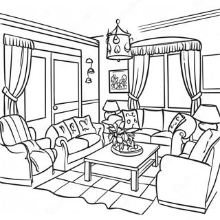 Inside House Coloring Page 7334-5962