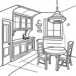 Inside House Coloring Page 7334-5963