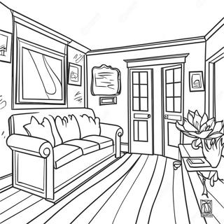 Inside House Coloring Page 7334-5964