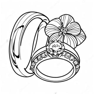 Wedding Ring Coloring Pages