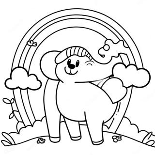 Blue Rainbow Friends Coloring Page 73374-60582