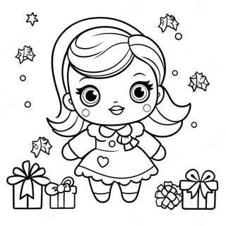 Lol Doll Christmas Tree Coloring Page 73384-60572