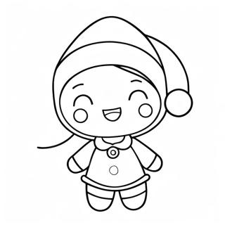 Cute Lol Doll With Santa Hat Coloring Page 73385-60579