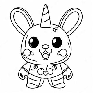 Cute Glitchtrap Character Coloring Page 73395-60591