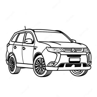 Mitsubishi Outlander Suv Coloring Page 73415-60606