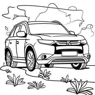 Mitsubishi Outlander Suv Coloring Page 73415-60607