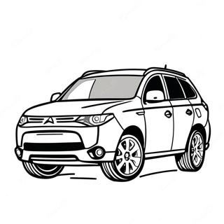 Mitsubishi Outlander Suv Coloring Page 73415-60608