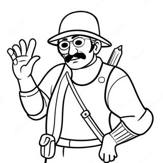 Robber Coloring Page 73434-60620