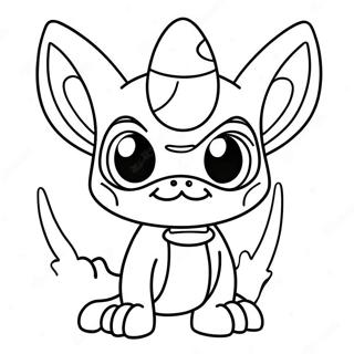 Cute Protogen With Big Eyes Coloring Page 73445-60629