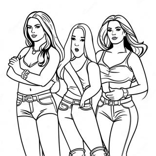 Charmed Sisters In Action Coloring Page 73496-60661