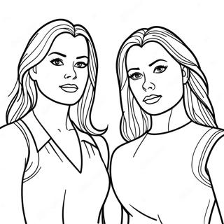 Charmed Sisters In Action Coloring Page 73496-60663