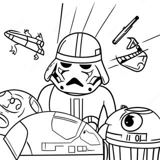 Happy Birthday Star Wars Coloring Page 73505-60675