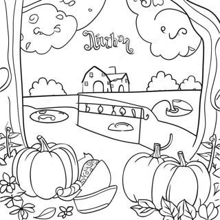 Autumn Bible Verses Coloring Page 7355-5981