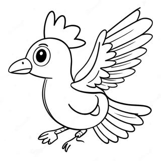 Cute Farfetch D Flying Coloring Page 73566-60714