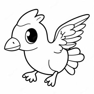 Cute Farfetch D Flying Coloring Page 73566-60715