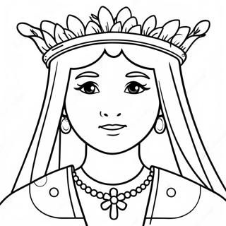 May Crowning Coloring Page 73575-60722