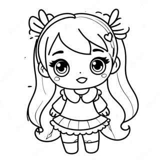 Bad Girl Cute Gacha Life Coloring Pages