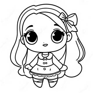 Cute Bad Girl Gacha Life Coloring Page 73585-60731