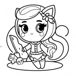 Sassy Bad Girl Gacha Life Coloring Page 73586-60742