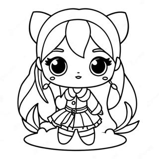 Sassy Bad Girl Gacha Life Coloring Page 73586-60744