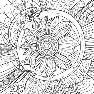 Pin Wheel Patterns Coloring Page 73635-60771