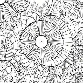 Colorful Pin Wheel Patterns Coloring Page 73636-60773