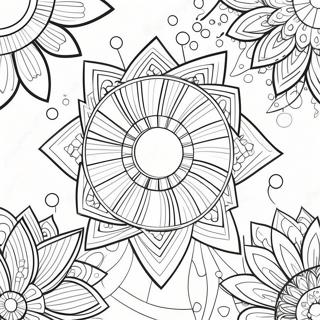 Colorful Pin Wheel Patterns Coloring Page 73636-60774