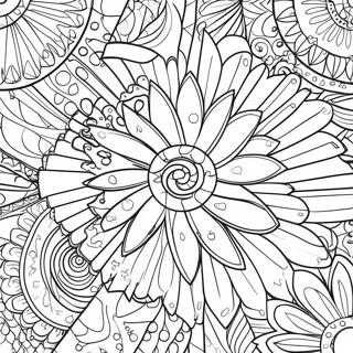 Colorful Pin Wheel Patterns Coloring Page 73636-60775