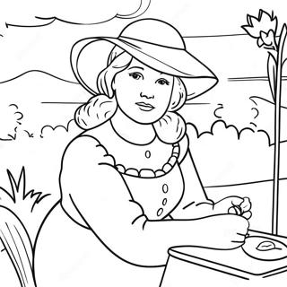 Renoir Painting Coloring Page 73645-60778