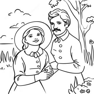 Renoir Painting Coloring Page 73645-60779