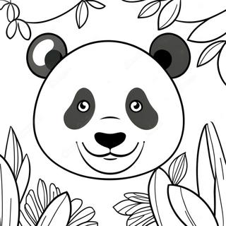 Panda Face Coloring Pages