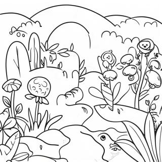 Whimsical Garden Of Banban Coloring Page 73666-60793