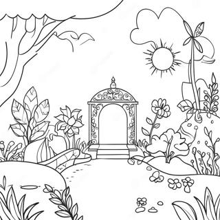 Whimsical Garden Of Banban Coloring Page 73666-60794