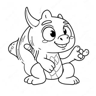 Cute Nab Nab Character Coloring Page 73676-60805