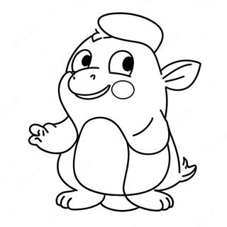 Cute Nab Nab Character Coloring Page 73676-60806